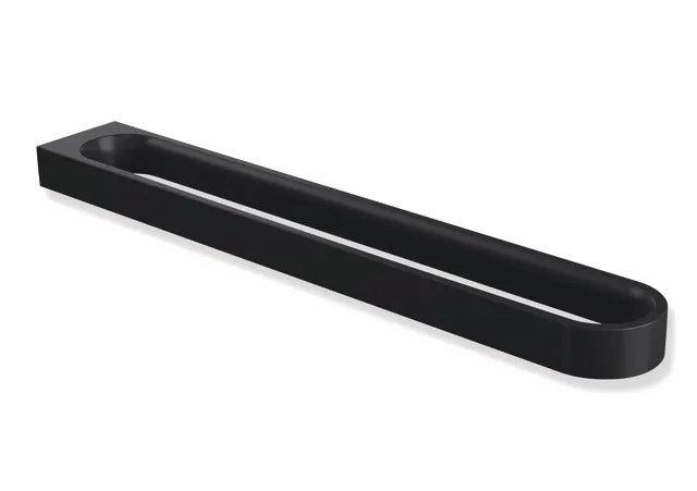 HEWI Handtuchhalter „System 800“, Befestigung verdeckt, 2-armig in Schwarz tiefmatt HEWI Handtuchhalter „System 800“, Befestigung verdeckt, 2-armig in Schwarz tiefmatt