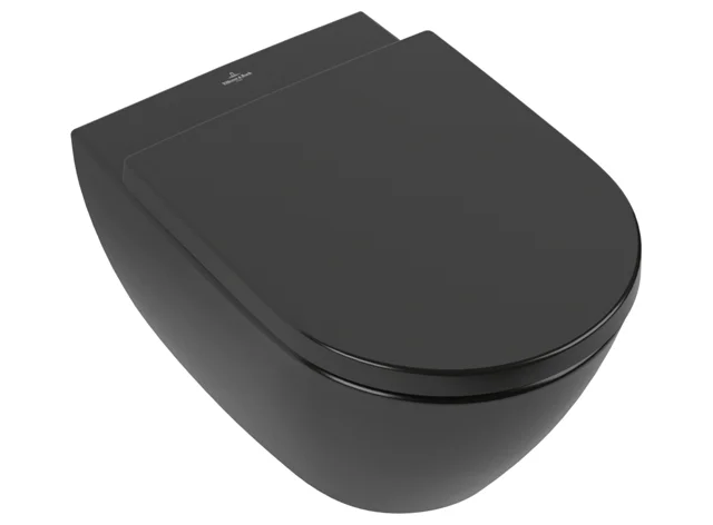 Wand-Tiefspül-WC DirectFlush „Subway 2.0“ 37 × 36,5 × 56 cm in Ebony, ohne Spülrand Wand-Tiefspül-WC DirectFlush „Subway 2.0“ 37 × 36,5 × 56 cm in Ebony, ohne Spülrand