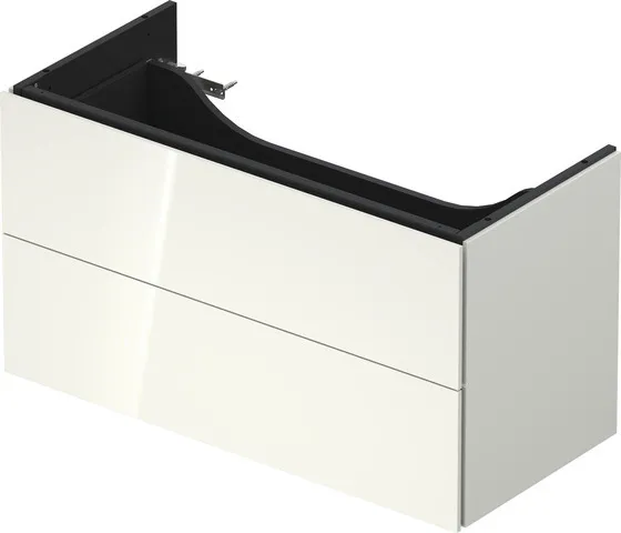 Duravit Waschtischunterschrank wandhängend „L-Cube“ 98,4 × 54,4 × 45,9 cm Weiß Hochglanz Duravit Waschtischunterschrank wandhängend „L-Cube“ 98,4 × 54,4 × 45,9 cm Weiß Hochglanz