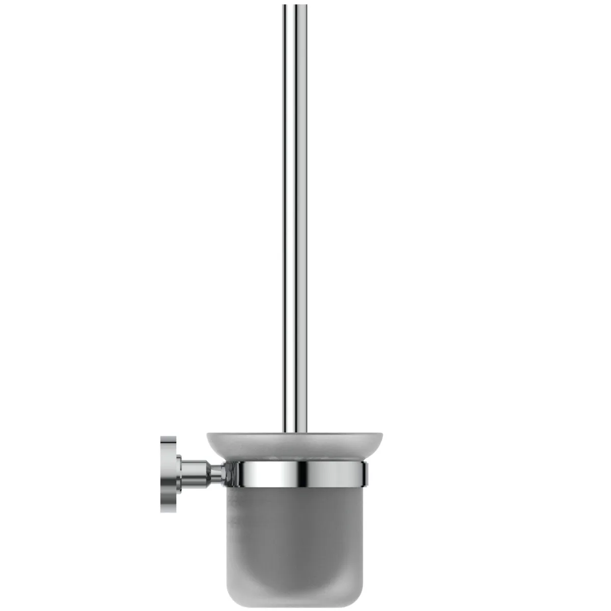 Bürstengarnitur IOM aus Glas wandhängend Chrom Bürstengarnitur IOM aus Glas wandhängend Chrom