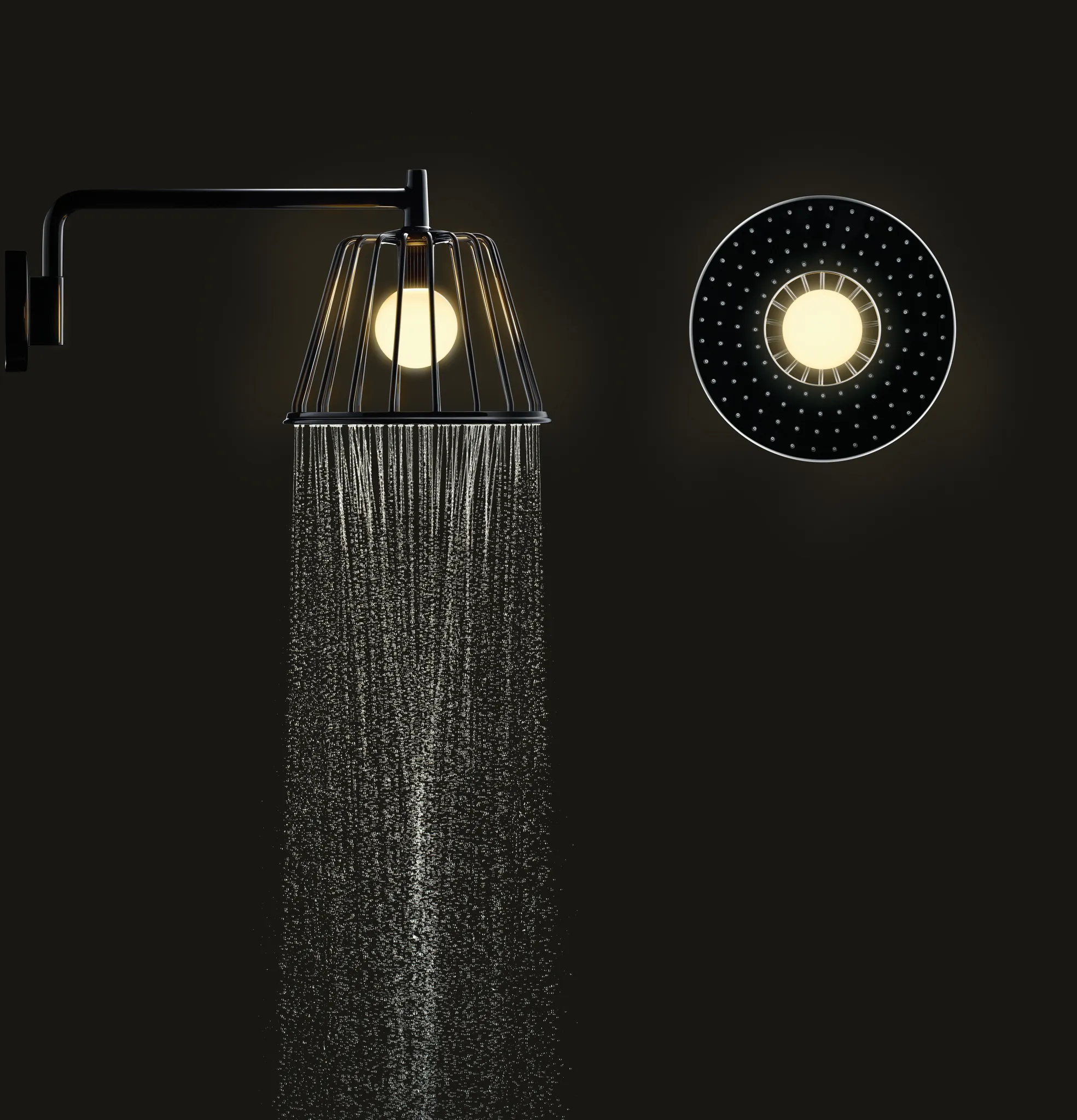 Hansgrohe AXOR LampShower/Nendo 275 mm Rain, Chrom Hansgrohe AXOR LampShower/Nendo 275 mm Rain, Chrom