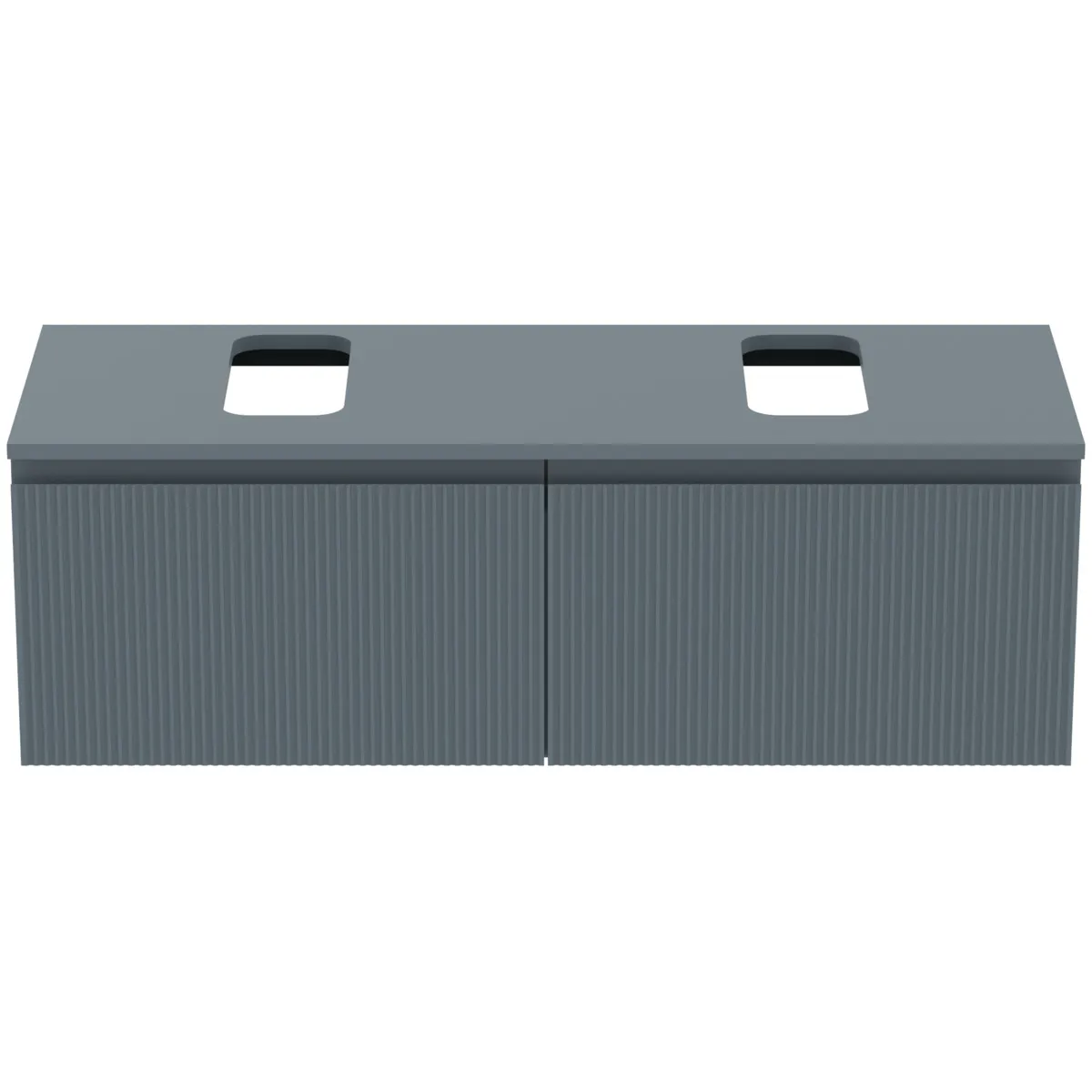 Ideal Standard Waschtischunterschrank Finesse, links/rechts, 1200x440x388mm, 2 Auszüge, Aschblau matt