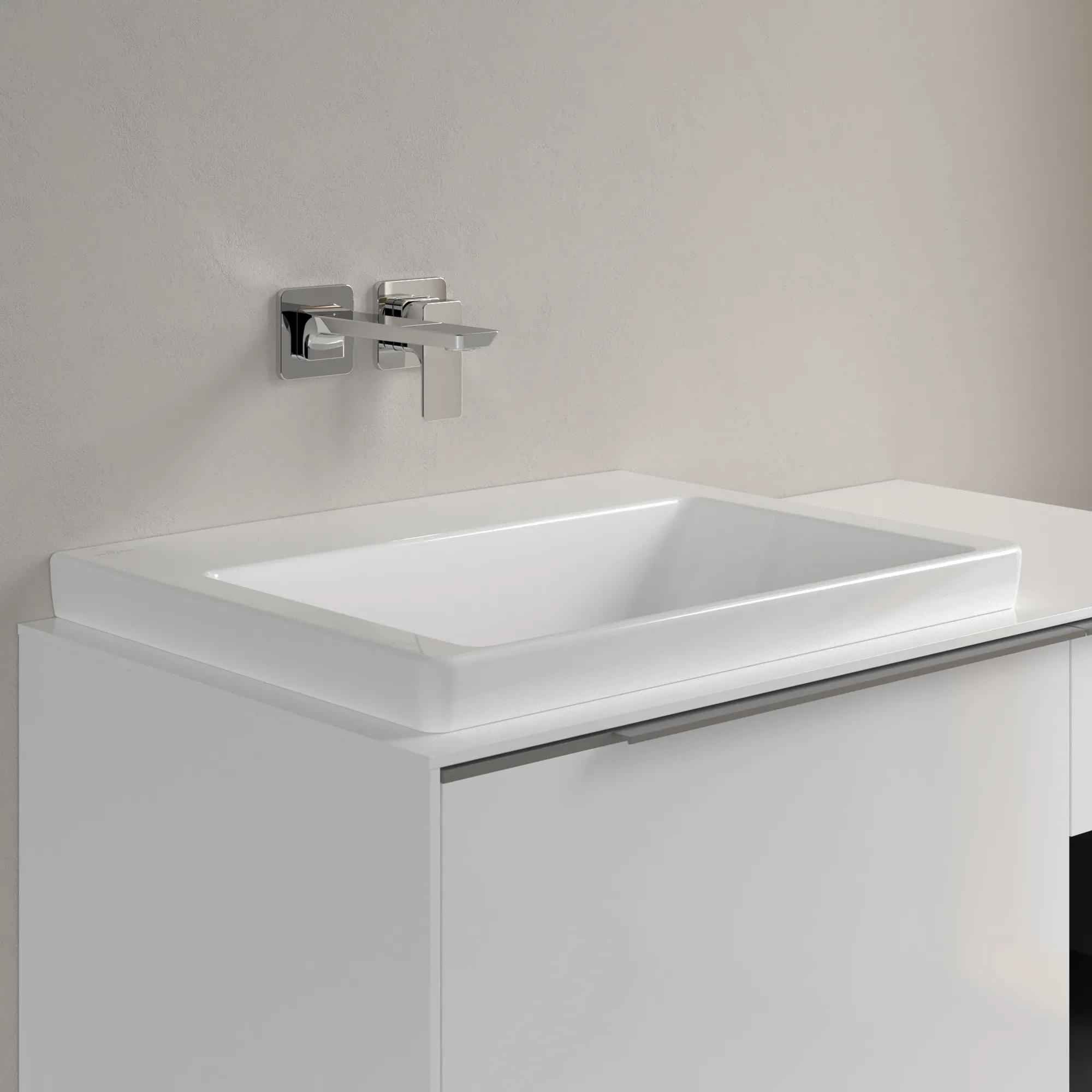 Villeroy & Boch Wandwaschtisch aus TitanCeram geschliffen „Subway 3.0“ 600 × 470 × 165 mm, ohne Hahnlochbohrung in Weiß Alpin Villeroy & Boch Wandwaschtisch aus TitanCeram geschliffen „Subway 3.0“ 600 × 470 × 165 mm, ohne Hahnlochbohrung in Weiß Alpin