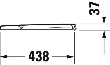 Duravit WC-Sitz „D-Code“ Basic 36 × 44 × 44 cm in, Scharniere Edelstahl