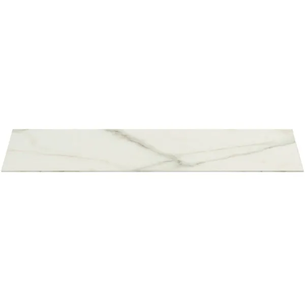 Waschtischplatte Conca, aus Keramik, 1202x505x6mm, Marmor Noir Desir
