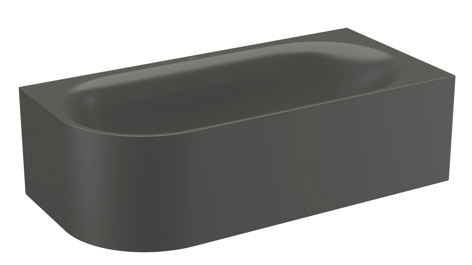 Bette oval Badewanne „BetteLux Oval V Silhouette“ 195 × 95 cm in Anthracite