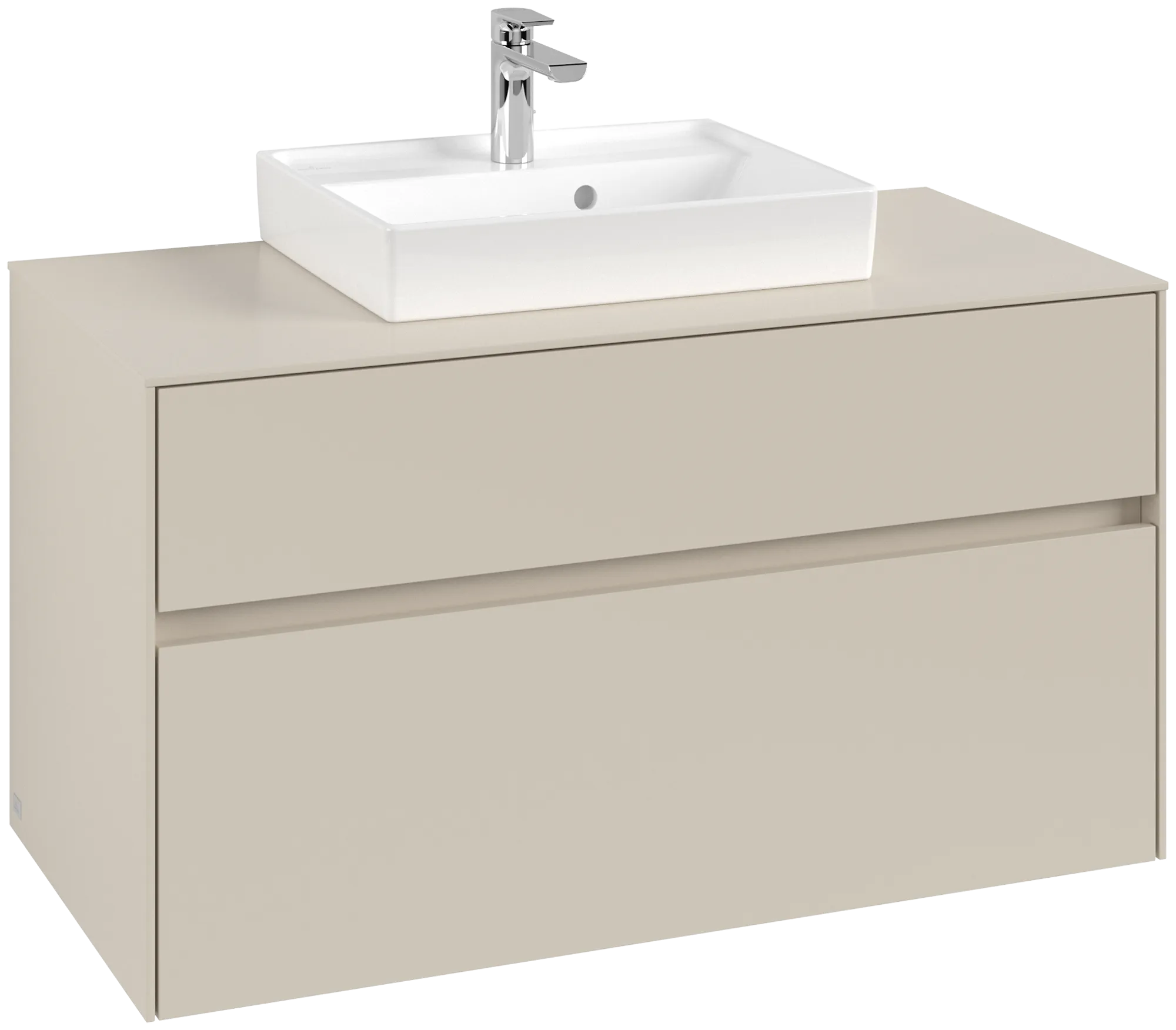 Villeroy & Boch Collaro Waschbeckenunterschrank C01600, 1000 x 548 x 500 mm, Cashmere Grey