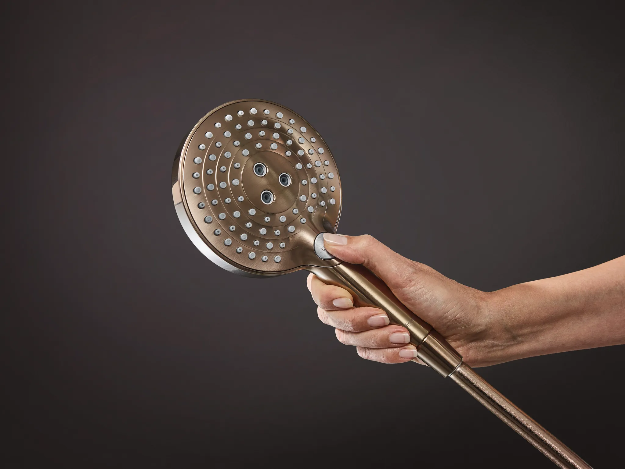 Hansgrohe Raindance Select S Showerpipe 240 1jet PowderRain mit Thermostat, Brushed Bronze Hansgrohe Raindance Select S Showerpipe 240 1jet PowderRain mit Thermostat, Brushed Bronze