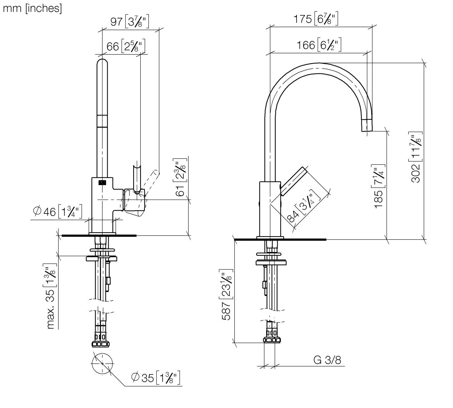 Dornbracht Tara BAR TAP Einhebelmischer Chrom Dornbracht Tara BAR TAP Einhebelmischer Chrom