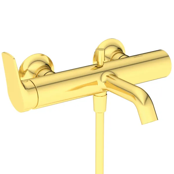Ideal Standard Badearmatur Aufputz La Dolce Vita mit Handbrause-Set Brushed Gold