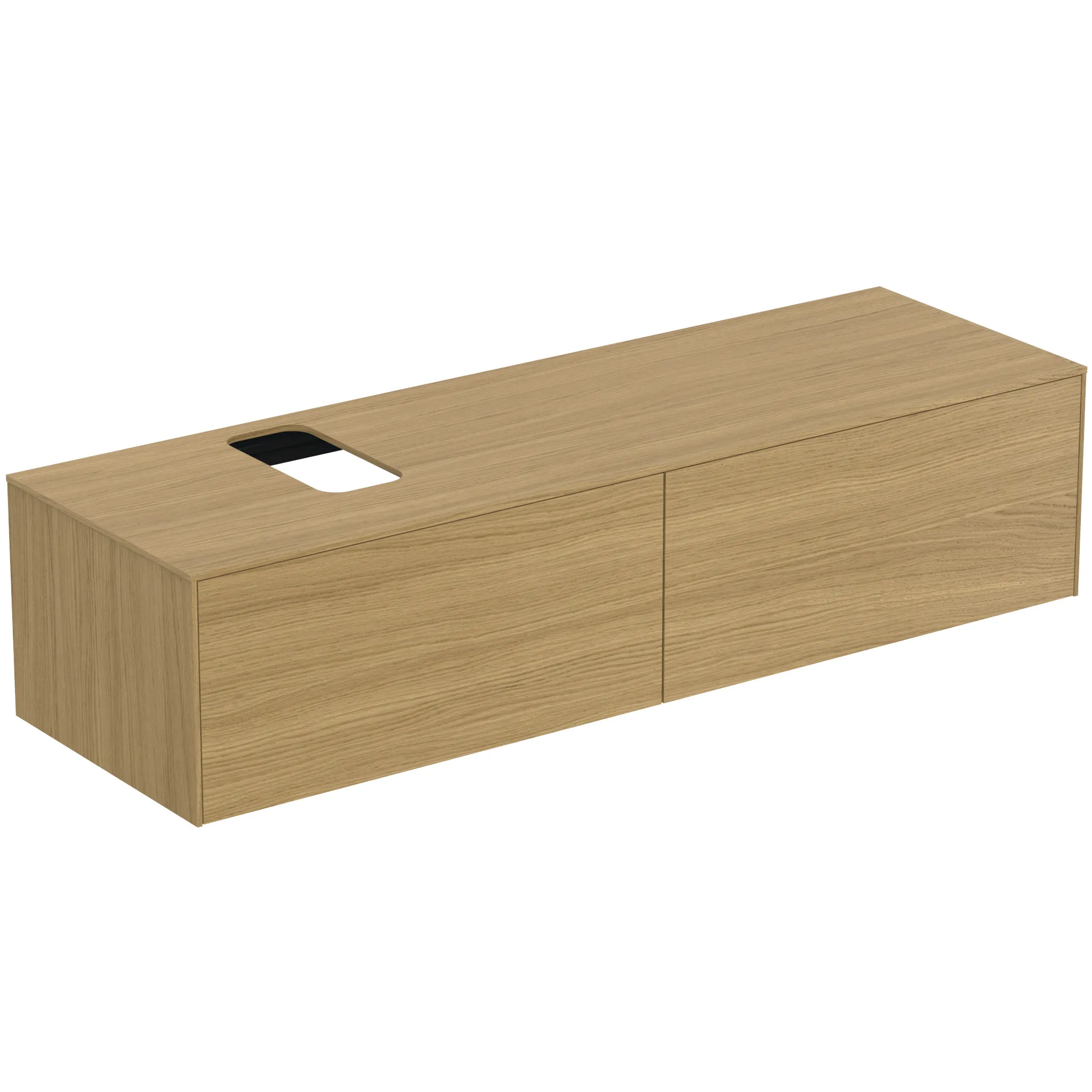 Ideal Standard Waschtischunterschrank „Conca“ 158,7 × 37 × 50,5 cm Eiche hell Furnier