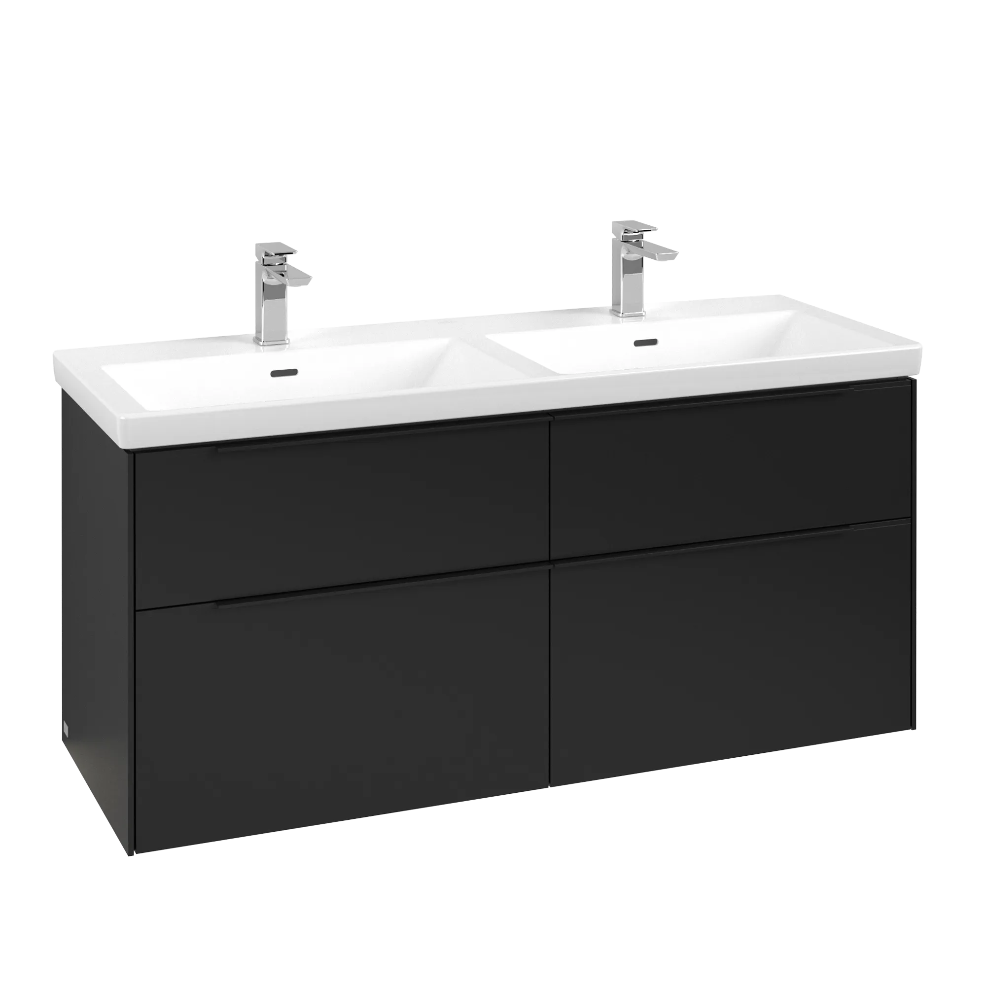 Villeroy & Boch Subway 3.0 Waschbeckenunterschrank C568L1, 1272 x 576 x 478 mm, Volcano Black