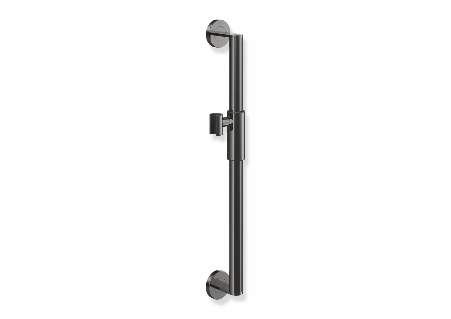 Brausehalterstange, Edelstahl, PVD, Achsmaß 600 mm, D: 32 mm, mit magnetischem Brausehalter, in Farbe CK (messing glänzend)