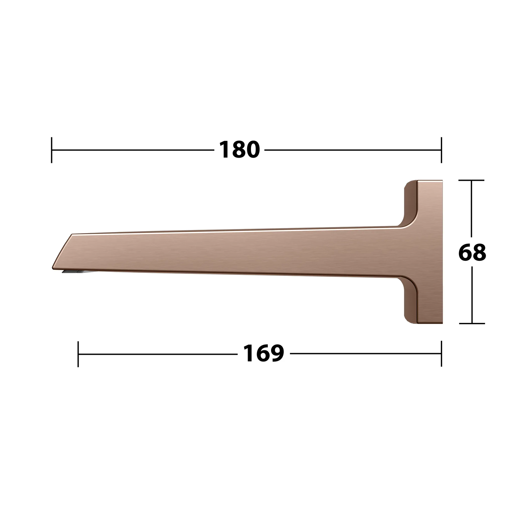 Schwallbrause für Wandanschluss „meTime_spa“ in Rotgold (gebürstet) Schwallbrause für Wandanschluss „meTime_spa“ in Rotgold (gebürstet)