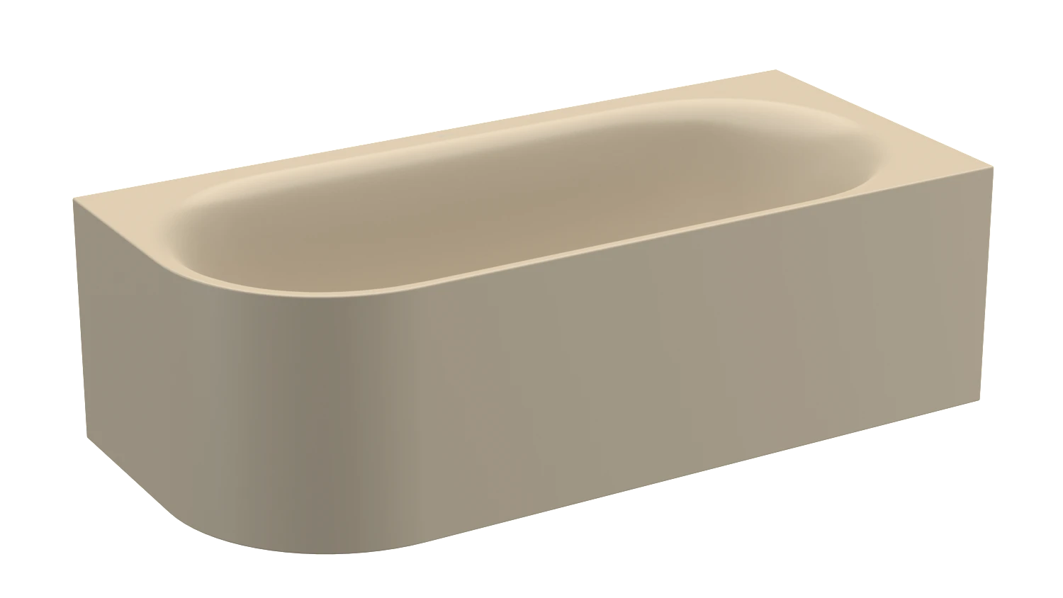 Bette oval Badewanne „BetteLux Oval V Silhouette“ 185 × 85 cm in Sand