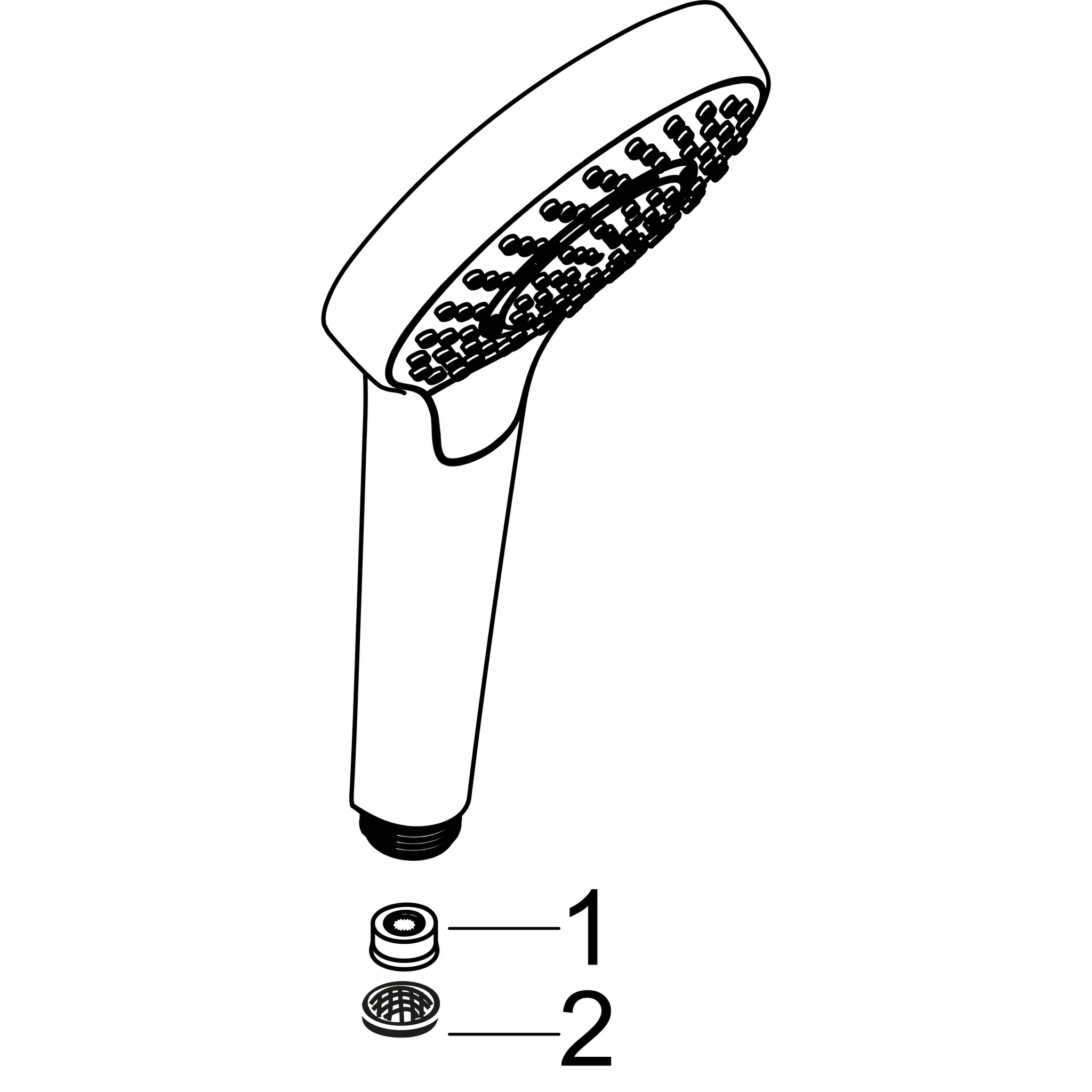 Handbrause Croma Select E Multi EcoSmart weiss/chrom Handbrause Croma Select E Multi EcoSmart weiss/chrom