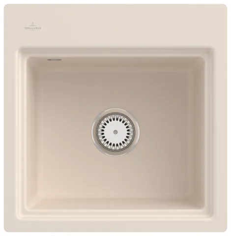 Villeroy & Boch flächenbündiges Küchenspülbecken „Subway Style“ 50 S flat 500 × 510 × 220 mm, für Becken rechts in Ivory Villeroy & Boch flächenbündiges Küchenspülbecken „Subway Style“ 50 S flat 500 × 510 × 220 mm, für Becken rechts in Ivory