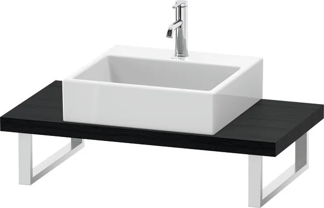 Duravit Konsole „L-Cube“ in Eiche Schwarz