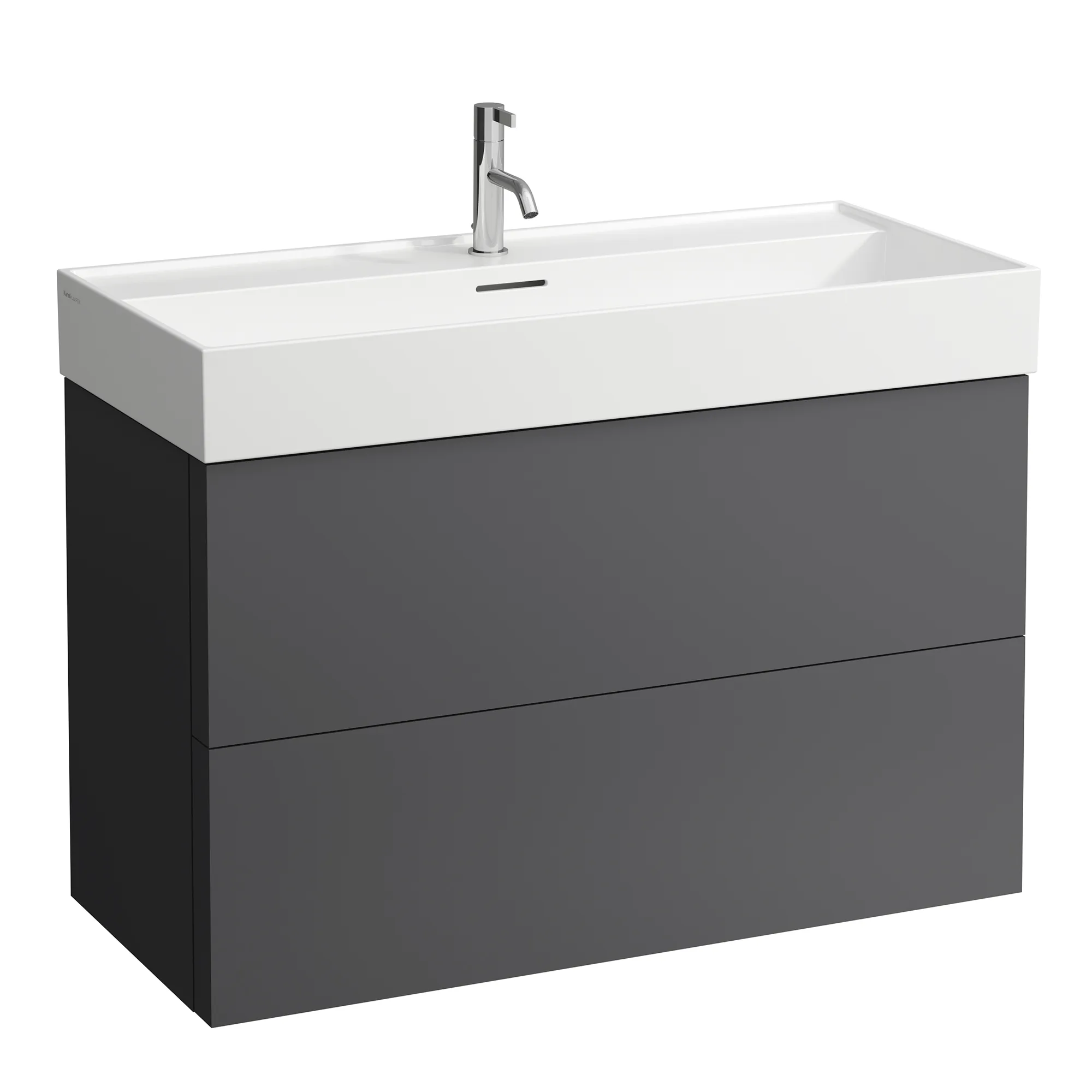 Laufen Waschtischunterbau „Kartell“ 450 × 600 × 985 mm Schiefergrau