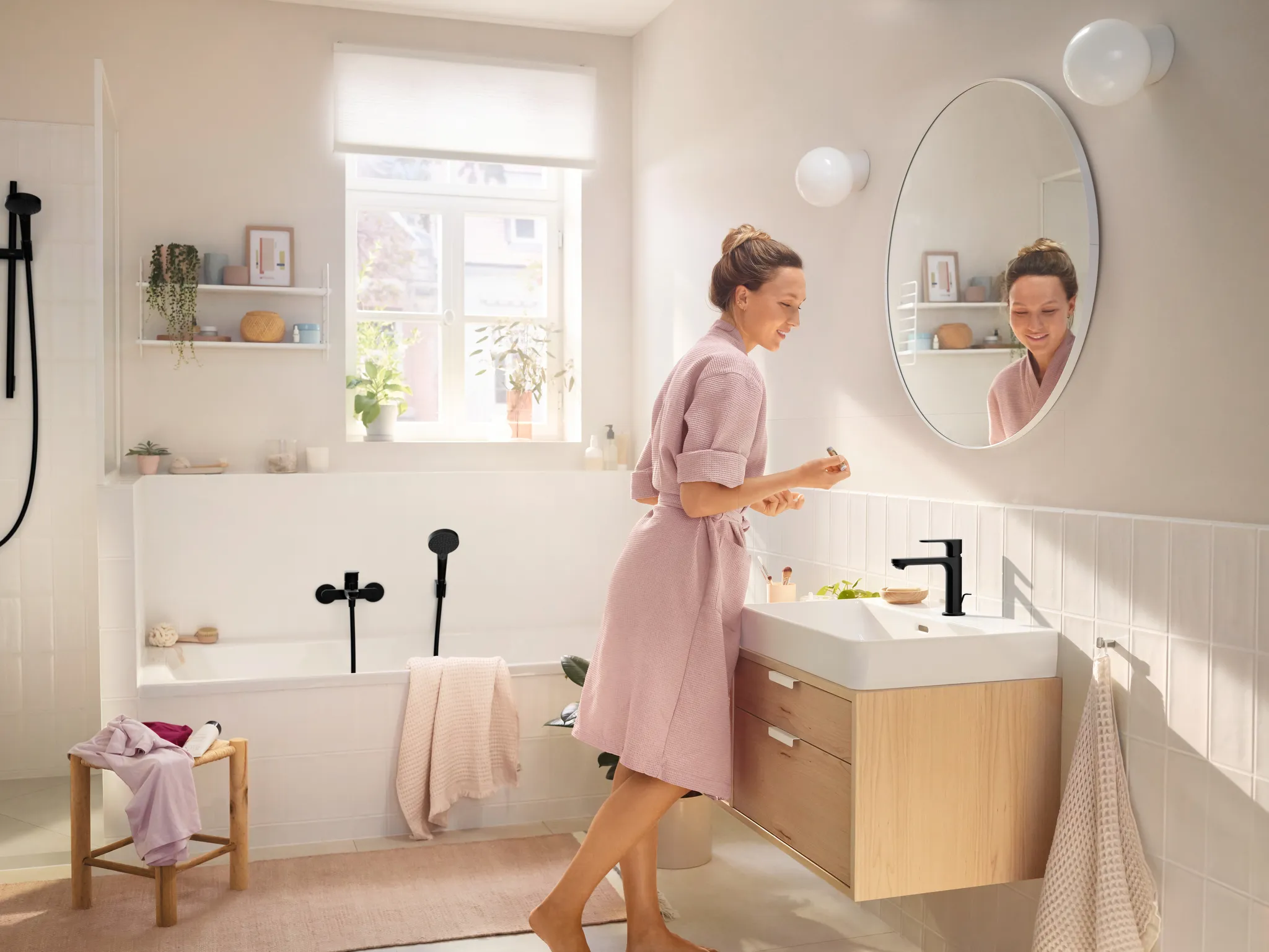 Waschtischmischer Rebris S 110 CoolStart EcoSmart+ m.Zugst.chrom