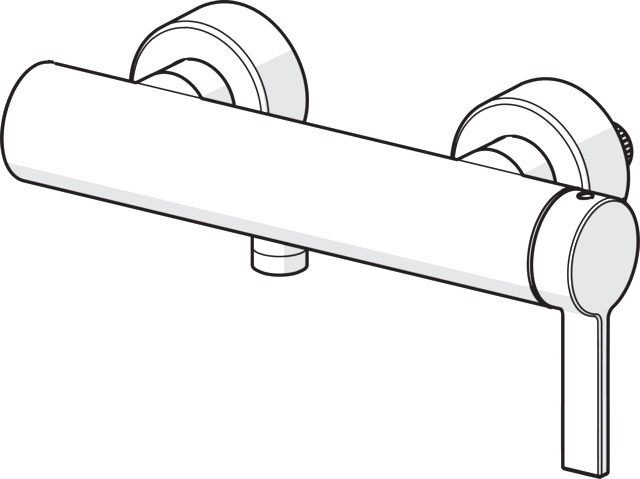 HA Einhebelmischer Brausebatterie HANSALOFT 5771 DN15 Chrom