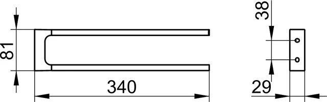 Edition 11 11119050000 Handtuchhalter 340 mm Nickel gebürstet Edition 11 11119050000 Handtuchhalter 340 mm Nickel gebürstet