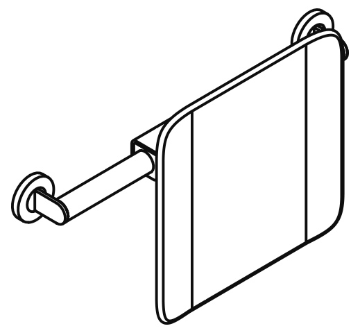 HEWI Rückenstütze „System 900“ 15,6 cm in Anthrazitgrau