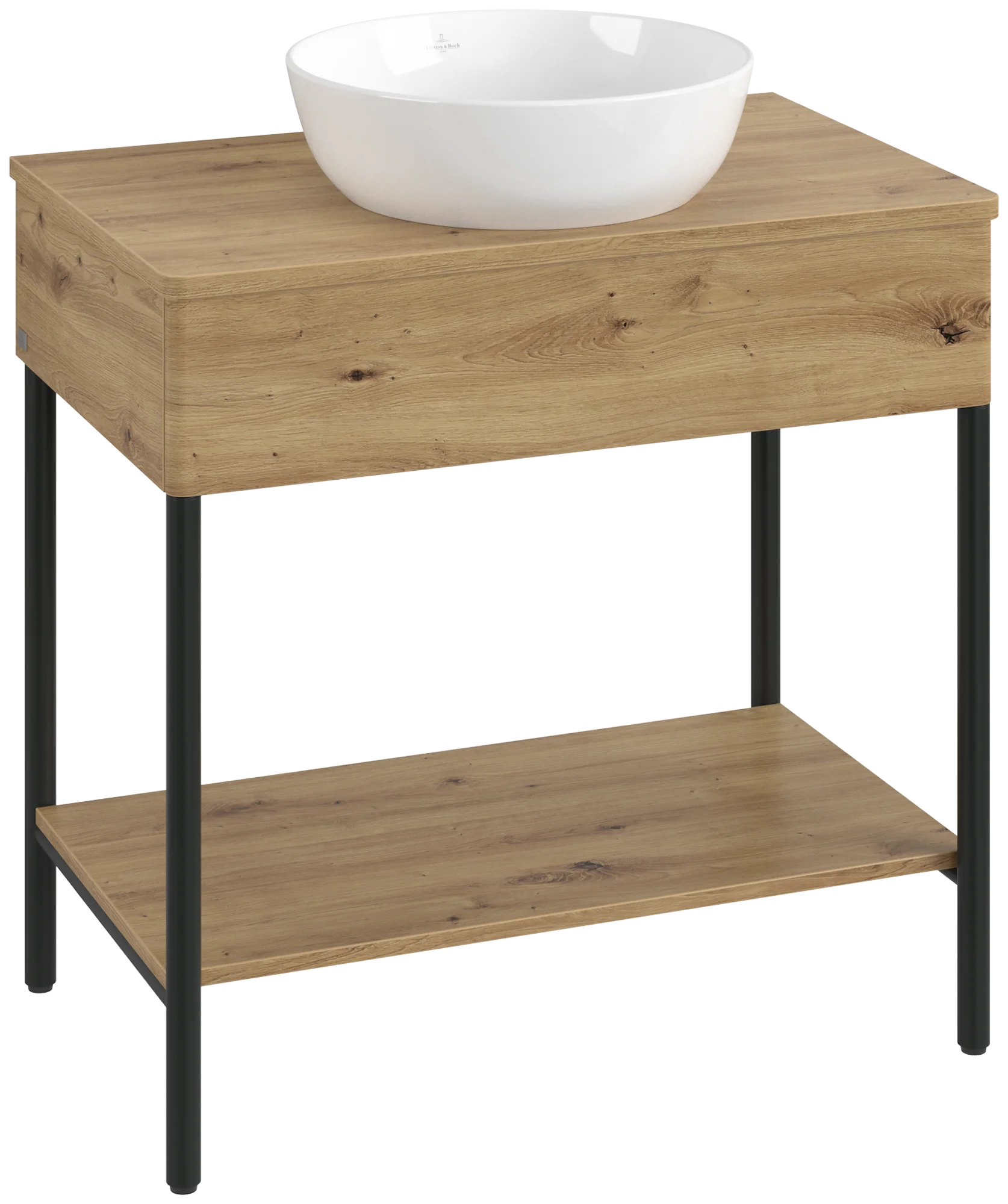 Villeroy & Boch Waschbeckenunterschrank Artis L63011, Eckig Oak Natural Touch, 800x782x500mm, mit Beleuchtung und Push-to-open Funktion Villeroy & Boch Waschbeckenunterschrank Artis L63011, Eckig Oak Natural Touch, 800x782x500mm, mit Beleuchtung und Push-to-open Funktion