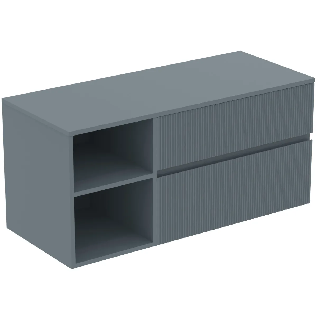 Ideal Standard Waschtischunterschrank „Finesse“ 120,2 × 55,8 × 50,5 cm Aschblau matt