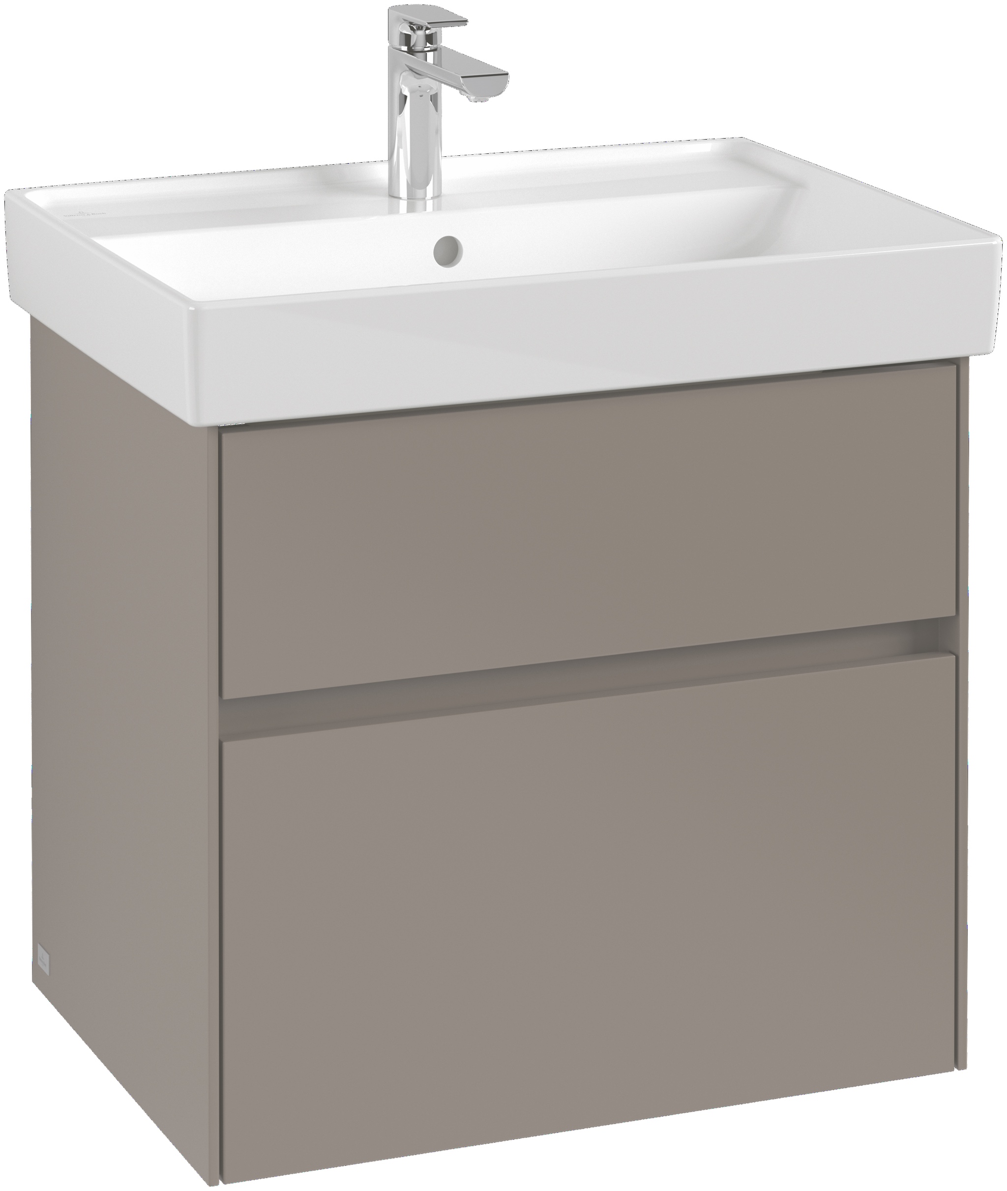 Villeroy & Boch Waschtischunterschrank „Collaro“ für Schrankwaschtisch 60,4 × 54,6 × 44,4 cm 2 Auszüge / Schubladen