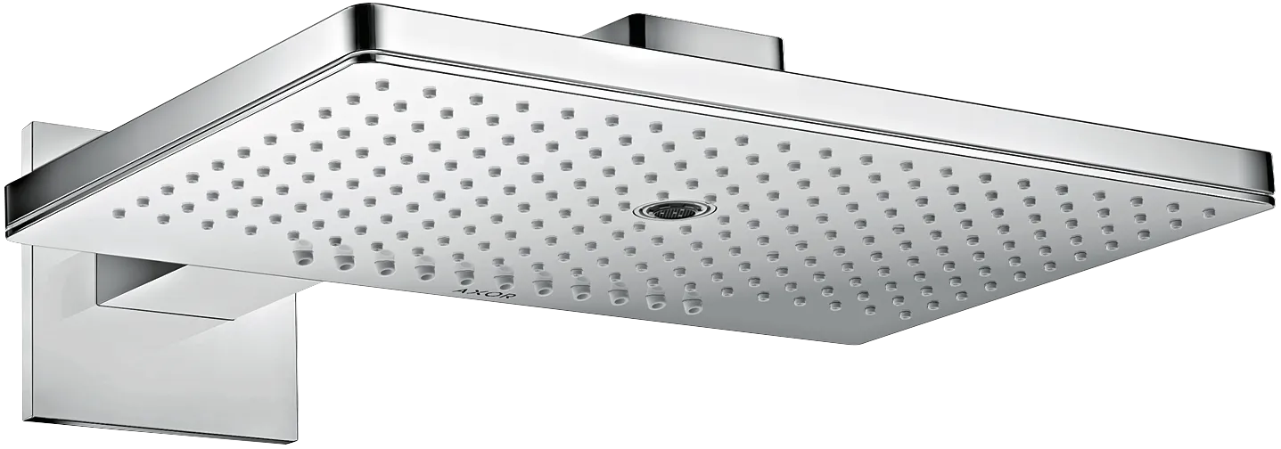 Hansgrohe AXOR ShowerSolutions Kopfbrause 460⁄300 3jet mit Brausearm und eckiger Rosette, Chrom Hansgrohe AXOR ShowerSolutions Kopfbrause 460⁄300 3jet mit Brausearm und eckiger Rosette, Chrom