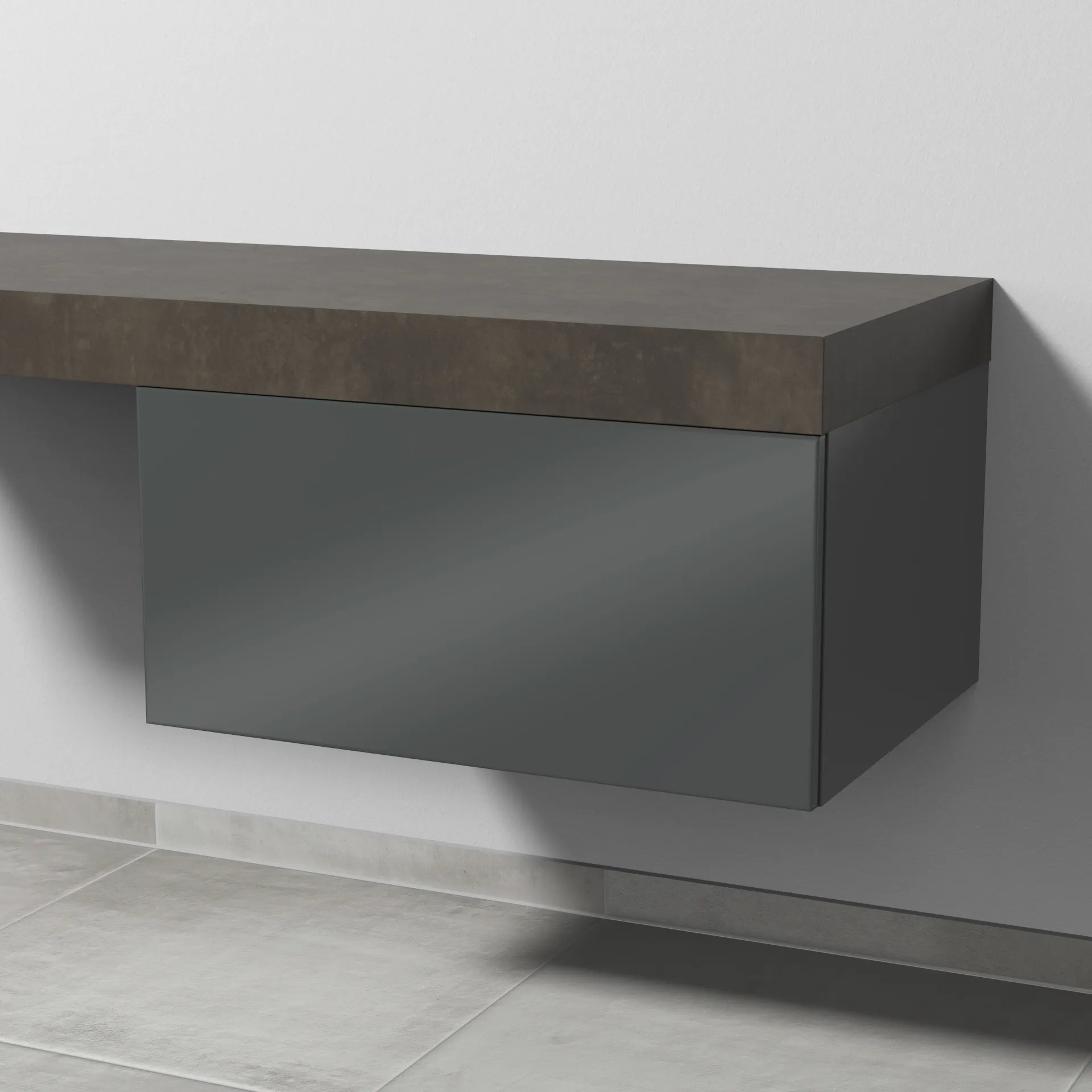 Sanipa Anbauschrank „2morrow“ 700 × 340 × 520 mm in Anthrazit (glanz) Sanipa Anbauschrank „2morrow“ 700 × 340 × 520 mm in Anthrazit (glanz)