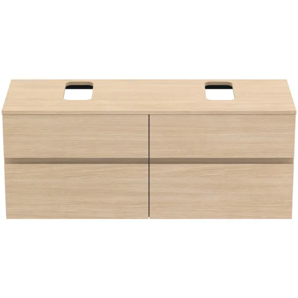 Ideal Standard Waschtischunterschrank Finesse E3507US, 1402x505x558mm, Eiche weiß