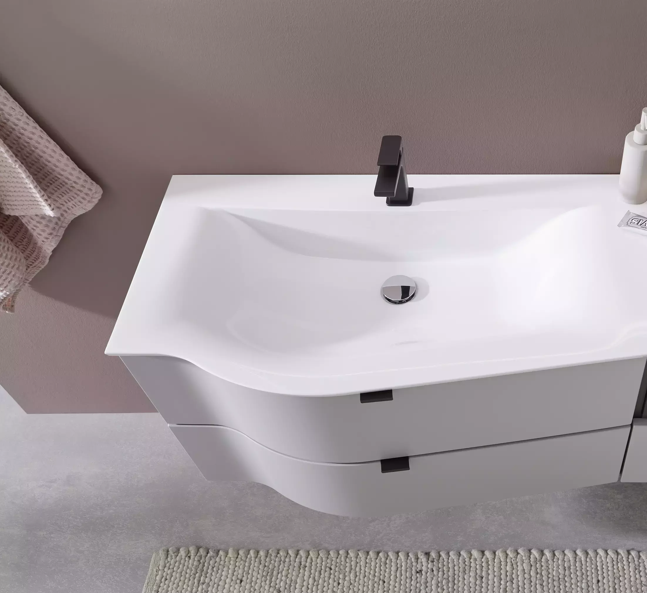 Laguna Möbelwaschtisch „Laola“ 906 × 515 × 15 mm