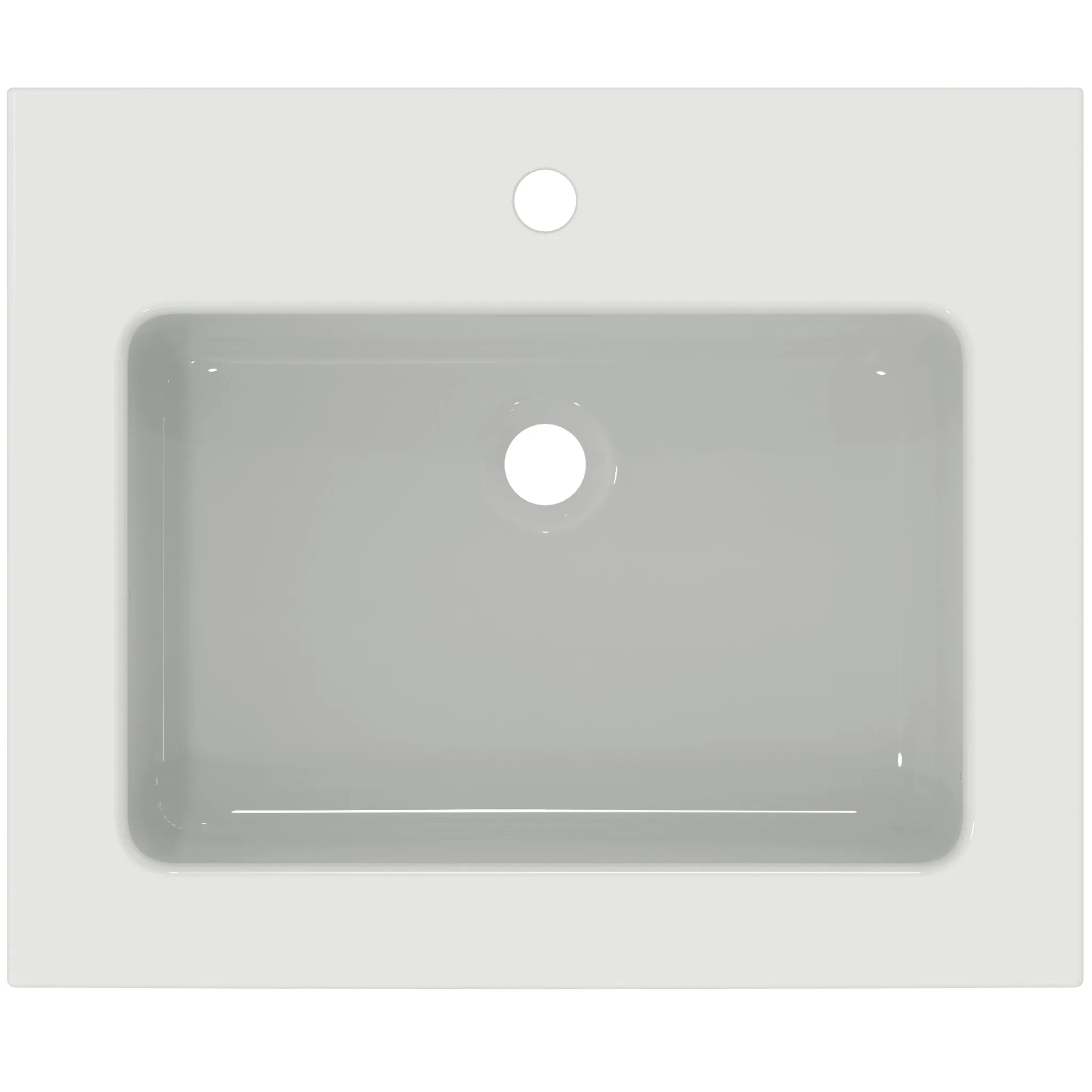 Ideal Standard Möbelwaschtisch Extra 1 Hahnloch mit Überlauf Weiß 610x510x150mm Ideal Standard Möbelwaschtisch Extra 1 Hahnloch mit Überlauf Weiß 610x510x150mm