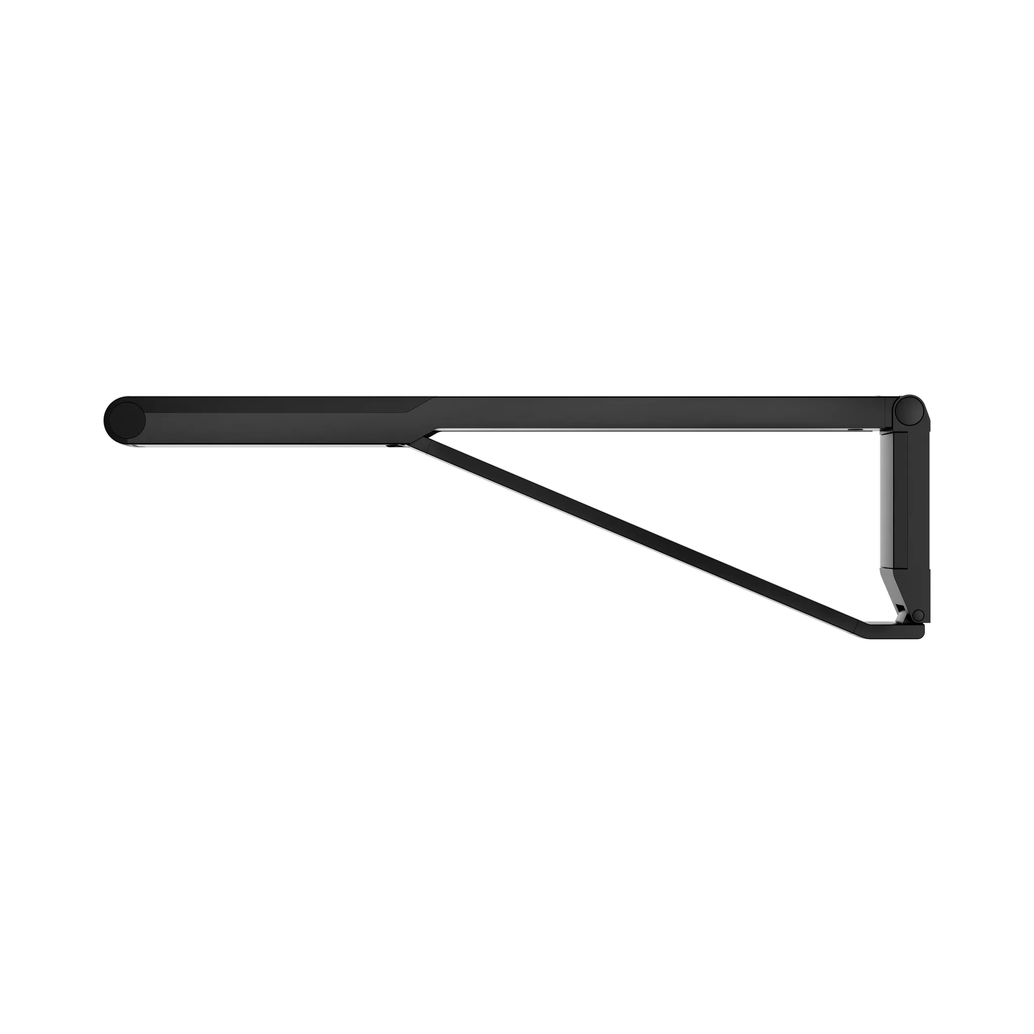 KEUCO AXESS Stützklappgriff WC 850 mm schwarz matt/schwarz