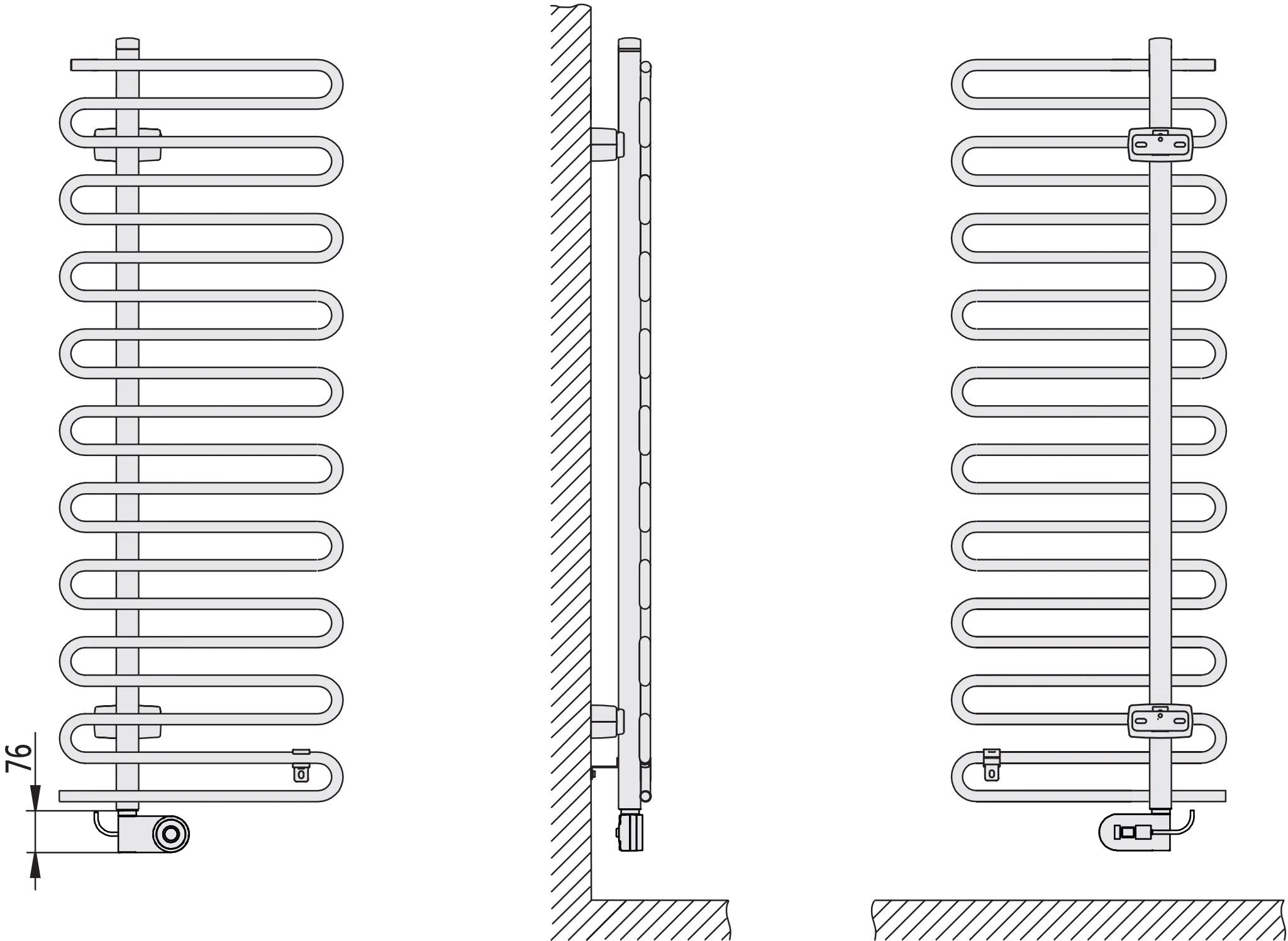 Kermi Design-Elektroheizkörper „Icaro®-E“ 60 × 142,1 cm in Graphit Metallic Kermi Design-Elektroheizkörper „Icaro®-E“ 60 × 142,1 cm in Graphit Metallic