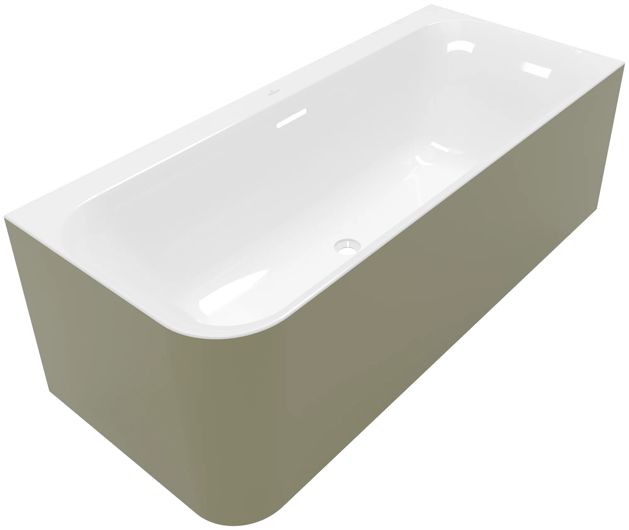 Villeroy & Boch Vorwand-Badewanne Loop Friends Square UBA180LSF9CRBCV, 1800 x 800 x 600 mm, Weiß Alpin