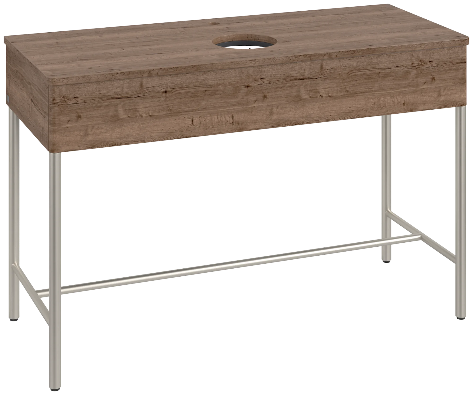 Villeroy & Boch Waschbeckenunterschrank Artis K62050, Eckig Tobacco Oak, 1.200 x 782 x 500 mm, Push-to-open Funktion, mit Hahnlochbohrung