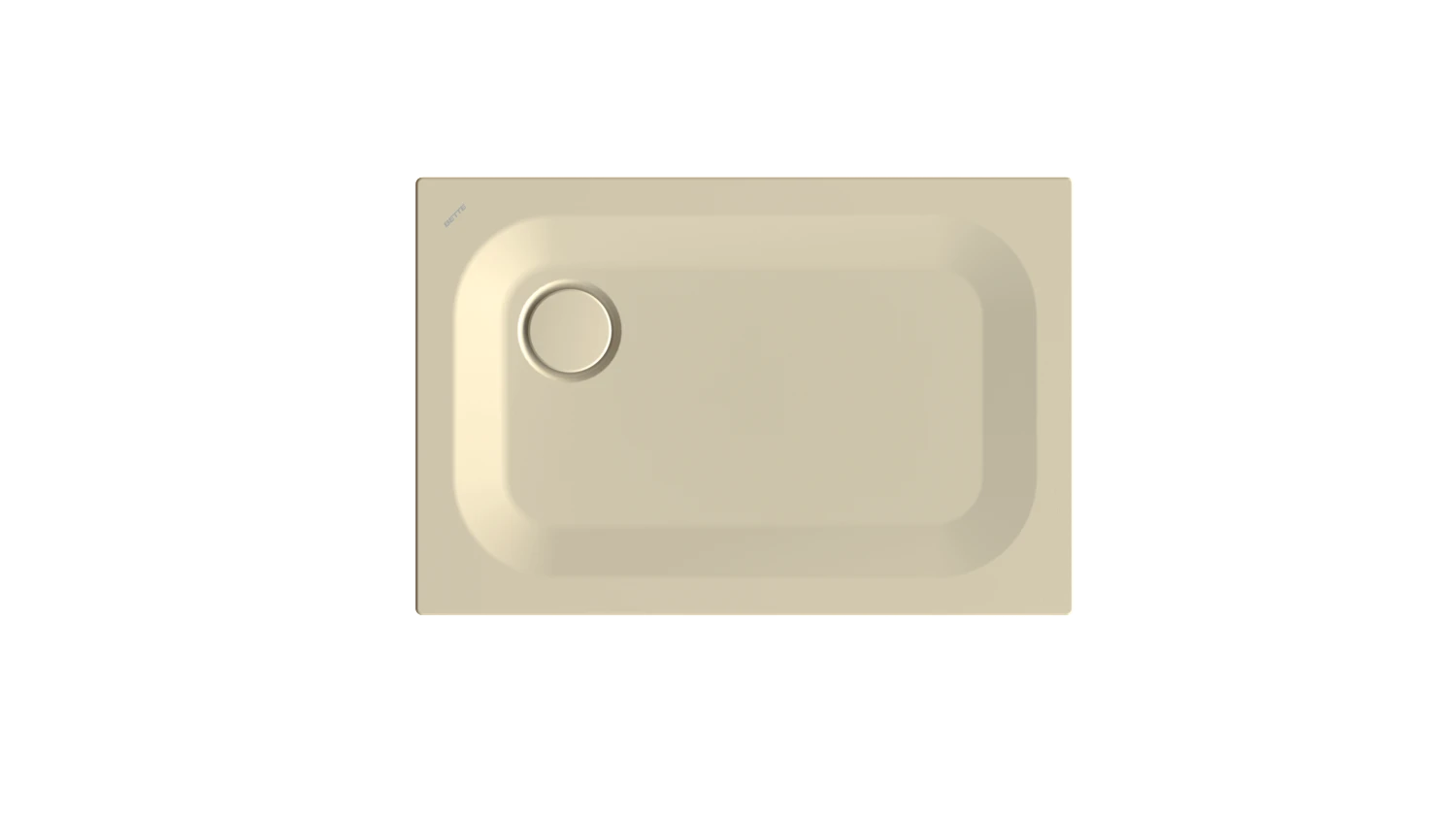 Bette rechteck Duschwanne „BetteUltra“ 900 × 600 mm mit BetteAntirutsch Pro, ohne Oberflächenveredelung, ohne Wannenträger, in Cream