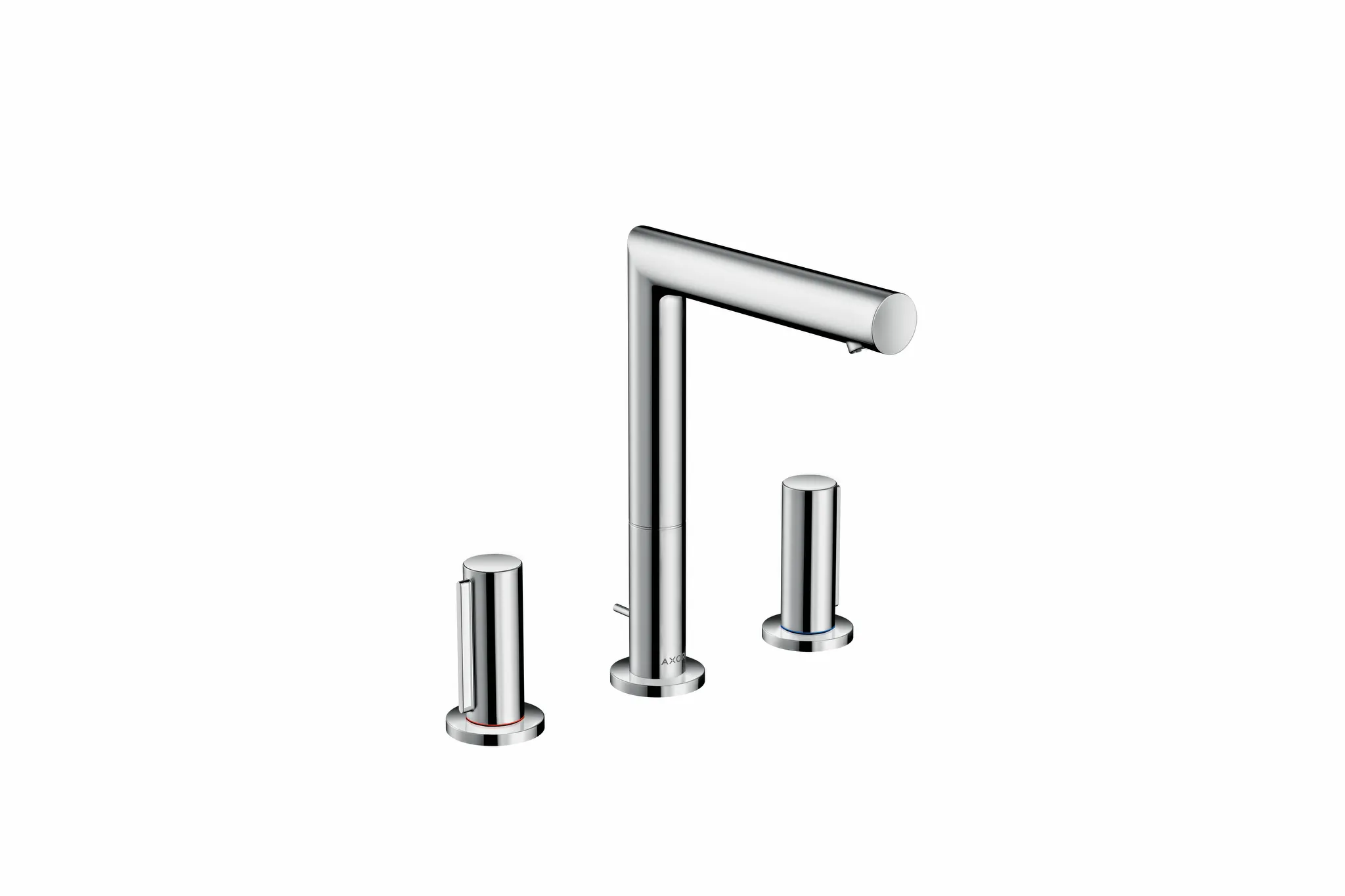 Hansgrohe AXOR Uno 3-Loch Waschtischarmatur 200 mit Zerogriffen und Zugstangen-Ablaufgarnitur, Chrom Hansgrohe AXOR Uno 3-Loch Waschtischarmatur 200 mit Zerogriffen und Zugstangen-Ablaufgarnitur, Chrom