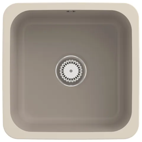 Villeroy & Boch Unterbau-Küchenspülbecken „Cisterna“ 50 445 × 445 × 200 mm in Almond