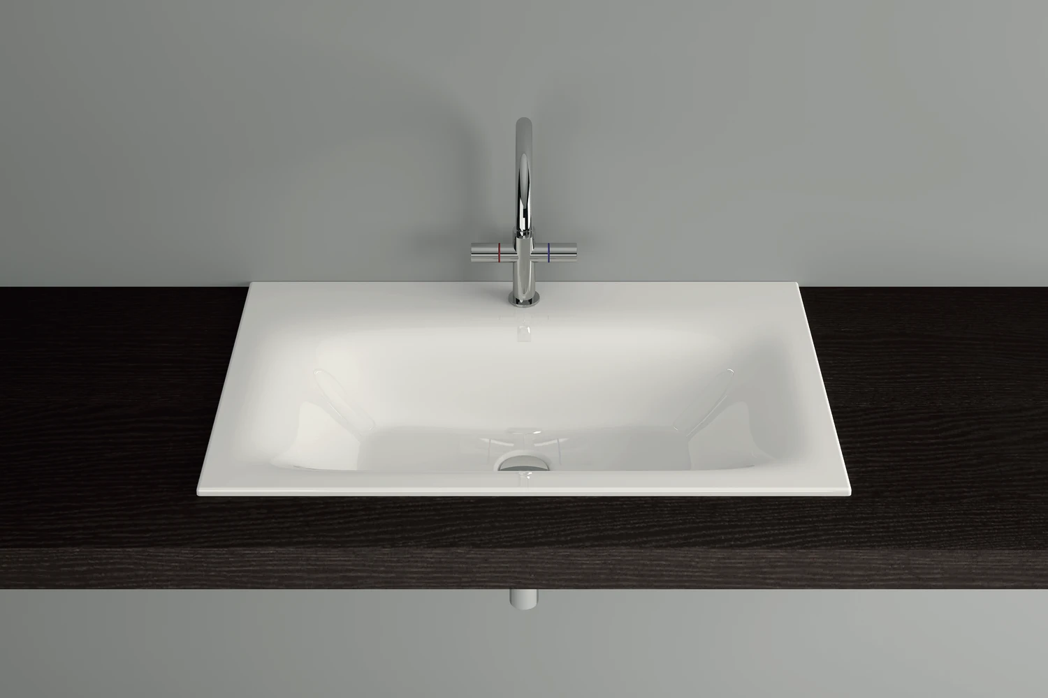 Einbauwaschtisch „BetteLux“, ohne Überlauf, ohne Hahnlochbohrung 60 × 49,5 cm in Pergamon Einbauwaschtisch „BetteLux“, ohne Überlauf, ohne Hahnlochbohrung 60 × 49,5 cm in Pergamon