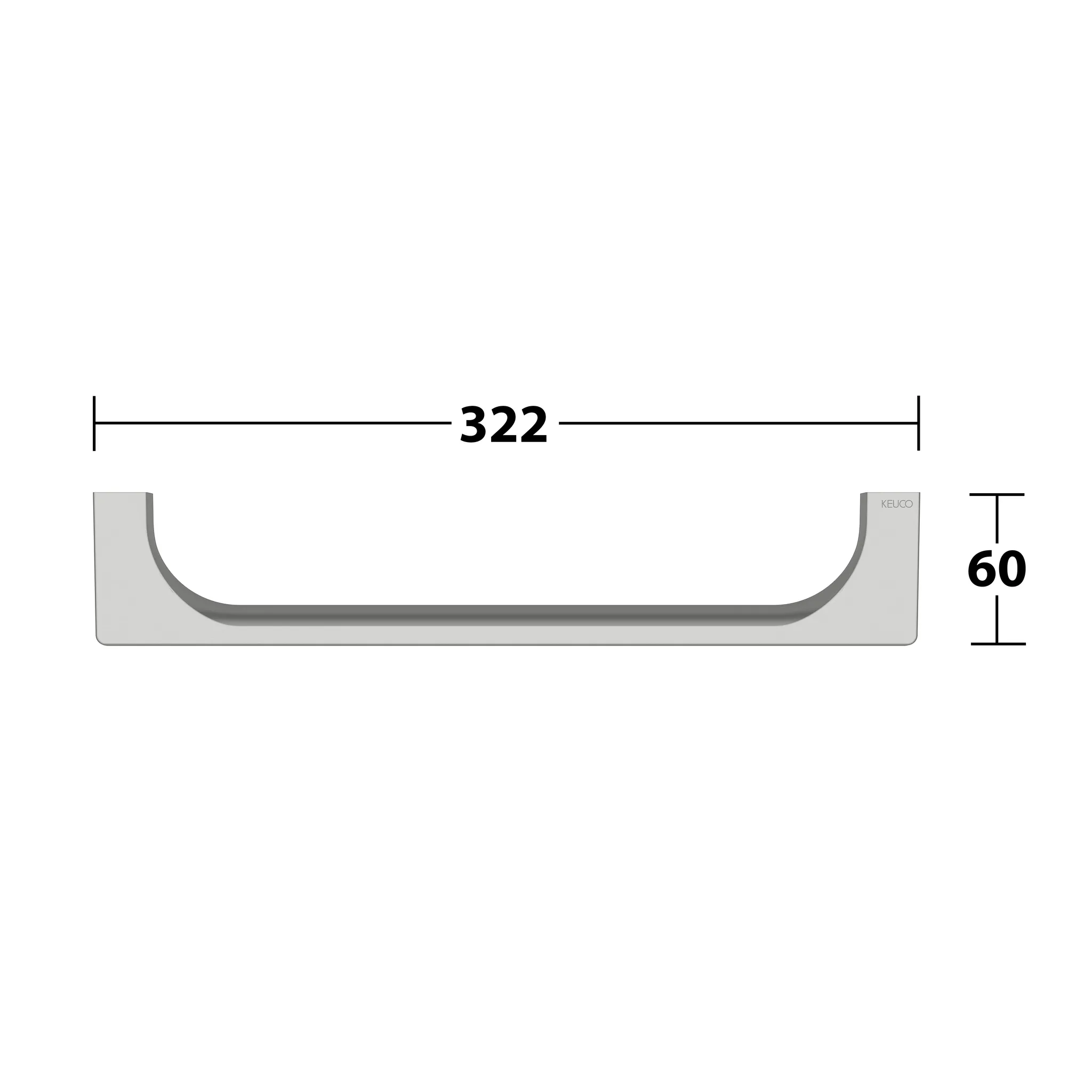 KEUCO EDITION 11 Haltegriff 300 mm Edelstahl-finish