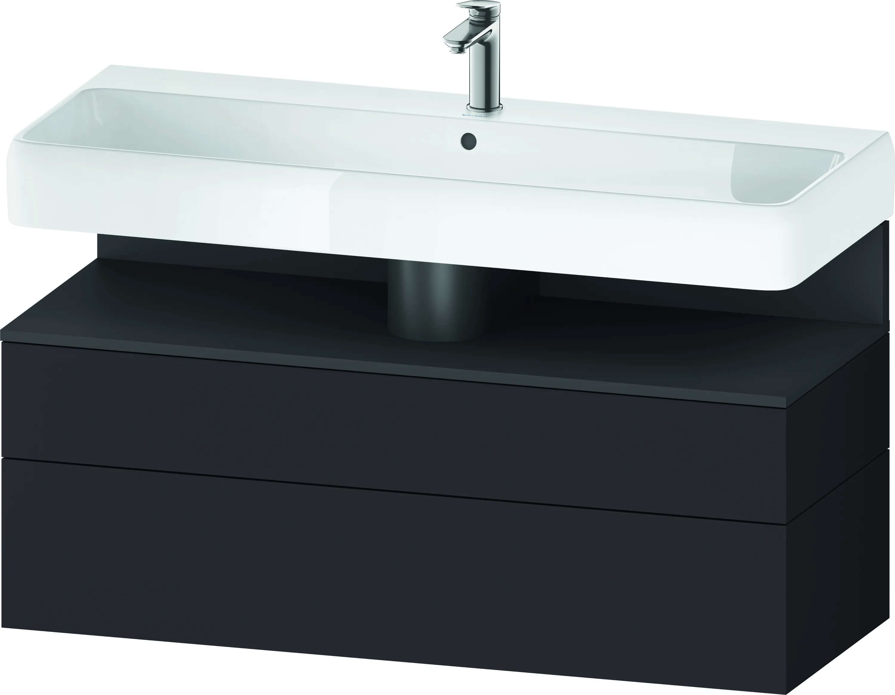 Duravit Waschtischunterschrank wandhängend „Qatego“ 119 × 59 × 47 cm, ohne Beleuchtung