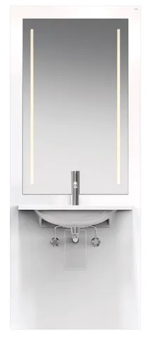 HEWI Waschtisch-Modul S 50, höhenverstellbar, LED-Lichtspiegel HEWI Waschtisch-Modul S 50, höhenverstellbar, LED-Lichtspiegel