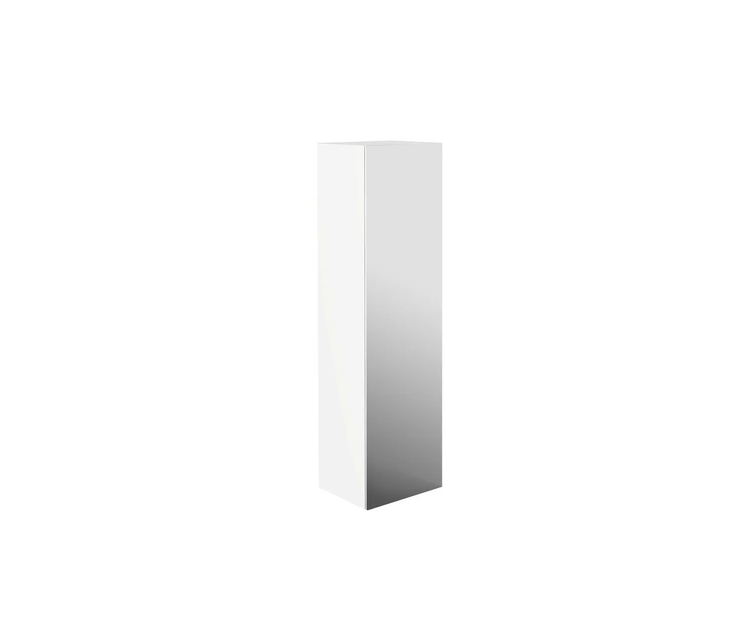 Hochschrank evo, mit Doppelspiegeltür, 1500 mm, weiss/spiegel Hochschrank evo, mit Doppelspiegeltür, 1500 mm, weiss/spiegel