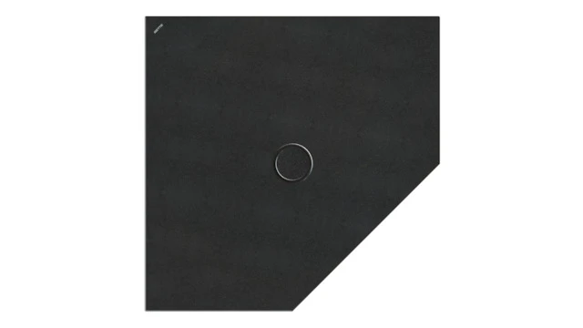 Bette fünfeck Duschwanne „BetteFloor Caro“ 100 × 100 cm in Midnight