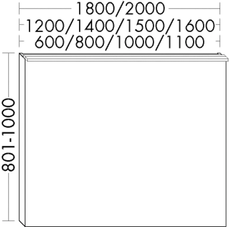 burgbad Spiegel „rc40Solitaire“ 600 × 1000 mm