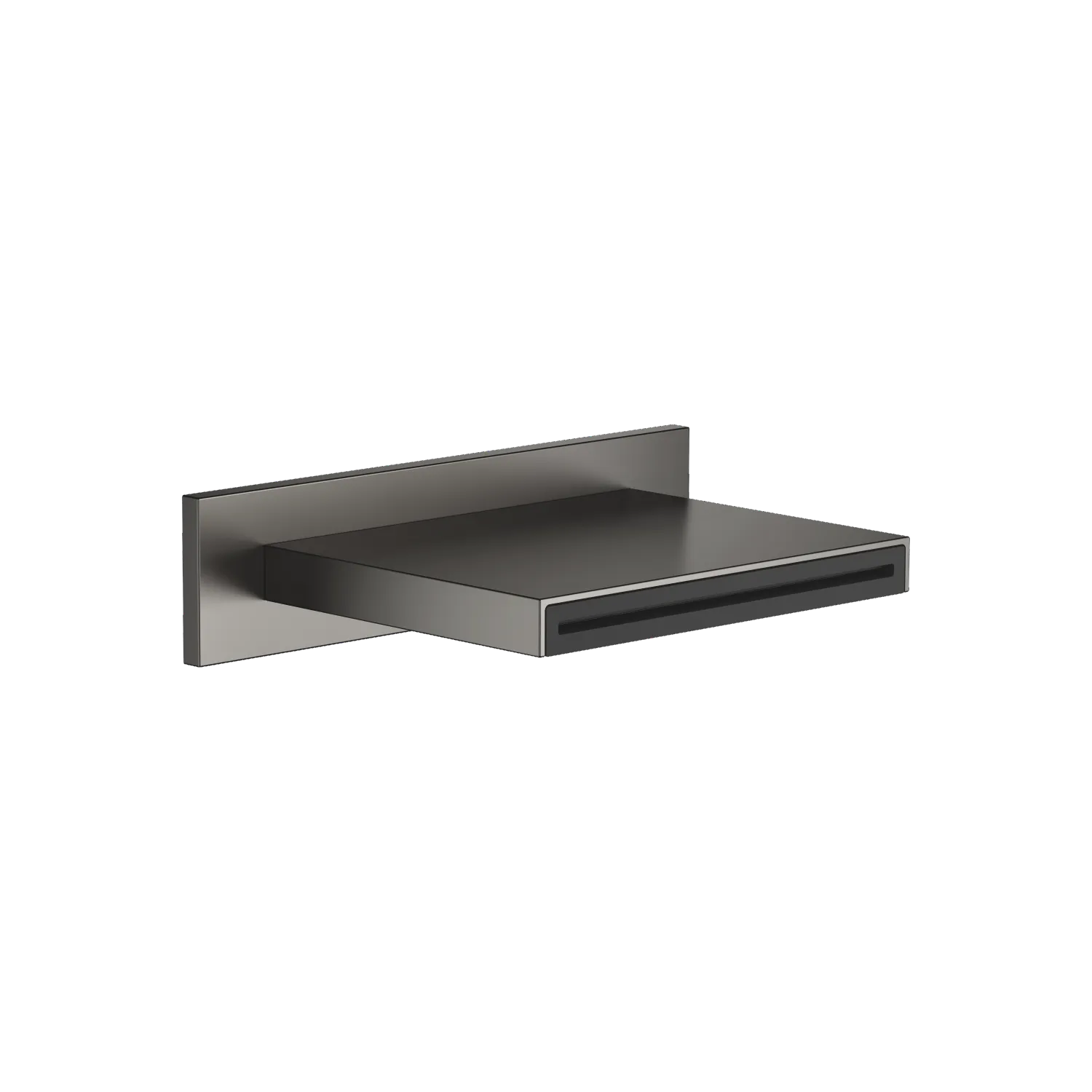 Dornbracht WATER SHEET Schwallauslauf für Wandmontage - Dark Platinum gebürstet